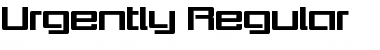 Urgently Regular Font Title Preview