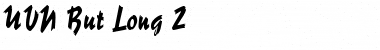 UVN But Long 2 Regular Font Title Preview