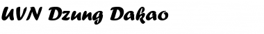 UVN Dzung Dakao Regular Font Title Preview