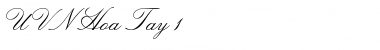 UVN Hoa Tay 1 Regular Font Title Preview