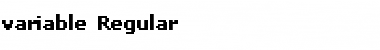 variable Regular Font Title Preview