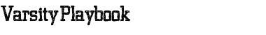 Varsity Playbook Regular Font Title Preview