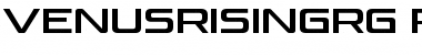 Venus Rising Regular Font Title Preview