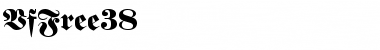 VfFree38 Regular Font Title Preview