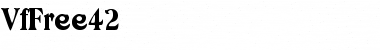 VfFree42 Regular Font Title Preview