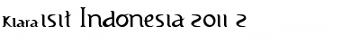 Visit Indonesia 2011 #2 Regular Font Title Preview