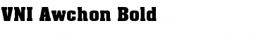 VNI-Awchon Bold Font Title Preview