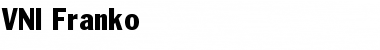 VNI-Franko Normal Font Title Preview