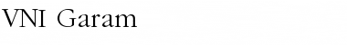 VNI-Garam Normal Font Title Preview