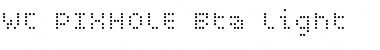 WC PIXHOLE light Bta Regular Font Title Preview