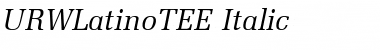 URWLatinoTEE Italic Font Title Preview