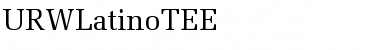 URWLatinoTEE Regular Font Title Preview