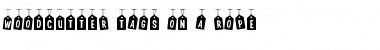 Woodcutter Tags on a Rope Regular Font Title Preview