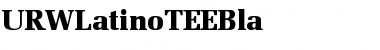 URWLatinoTEEBla Regular Font Title Preview