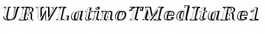 URWLatinoTMedItaRe1 Regular Font Title Preview
