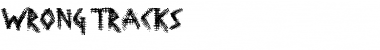 Wrong Tracks Regular Font Title Preview