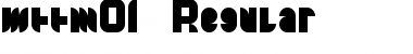 wttm#01 Regular Font Title Preview