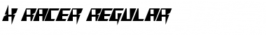X-Racer Regular Font Title Preview