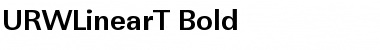 URWLinearT Bold Font Title Preview