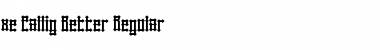 xe Callig Better Regular Font Title Preview