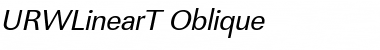 URWLinearT Oblique Font Title Preview