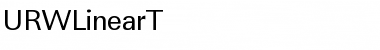 URWLinearT Regular Font Title Preview