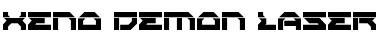 Xeno-Demon Laser Regular Font Title Preview