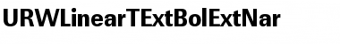 URWLinearTExtBolExtNar Regular Font Title Preview