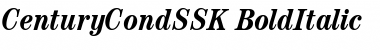 CenturyCondSSK BoldItalic Font Title Preview