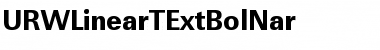 URWLinearTExtBolNar Regular Font Title Preview