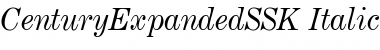 CenturyExpandedSSK Italic Font Title Preview