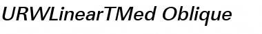 URWLinearTMed Oblique Font Title Preview