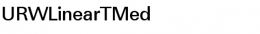 URWLinearTMed Regular Font Title Preview