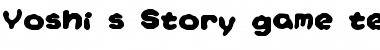 Yoshi's Story game text BRK Regular Font Title Preview