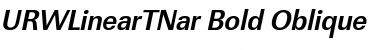 URWLinearTNar Bold Oblique Font Title Preview