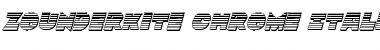 Zounderkite Chrome Italic Italic Font Title Preview