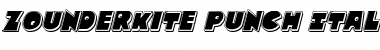 Zounderkite Punch Italic Italic Font Title Preview