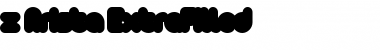 [z] Arista ExtraFilled Regular Font Title Preview