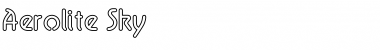 Aerolite Sky Regular Font Title Preview