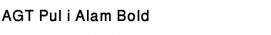 AGT Pul-i-Alam Bold Font Title Preview