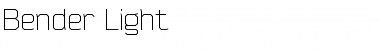 Bender Light Font Title Preview