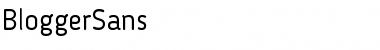 Blogger Sans Regular Font Title Preview