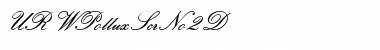 URWPolluxScrNo2D Regular Font Title Preview