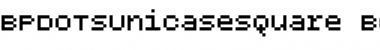 BPdotsUnicaseSquare Bold Font Title Preview