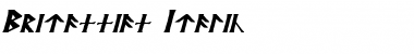 Britannian Italic Font Title Preview