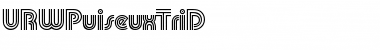 URWPuiseuxTriD Regular Font Title Preview