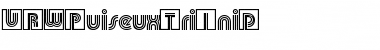 URWPuiseuxTriIniD Regular Font Title Preview