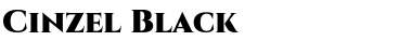 Cinzel Black Font Title Preview