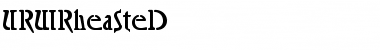 URWRheaSteD Regular Font Title Preview
