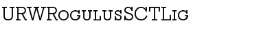 URWRogulusSCTLig Regular Font Title Preview